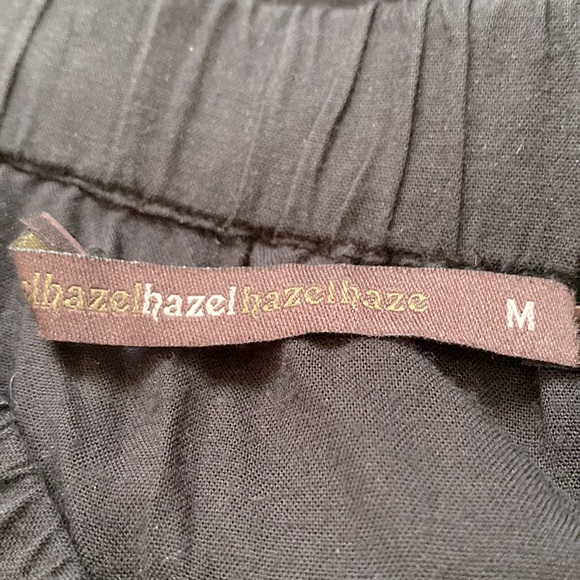 Axel Hazel Black Embroidered Hi-lo Boho Skirt M - Picture 6 of 6